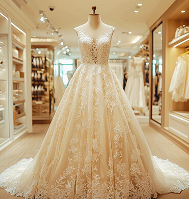 Ivory Floral Cascade