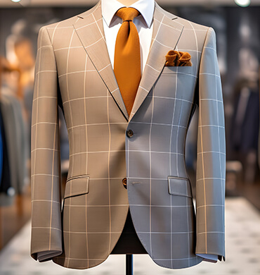 Sandstone Grid Blazer
