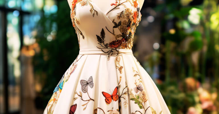 Butterfly Meadow Satin